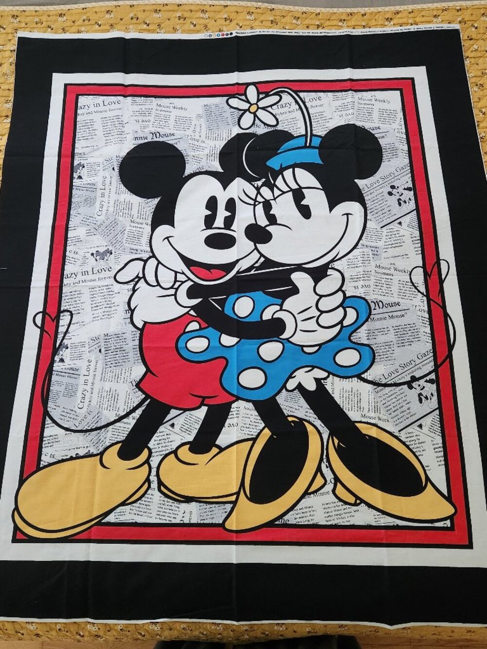 Disney Mickey & Minnie Mouse Fabric Panel